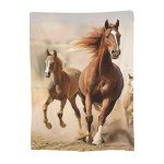 Bidesk Horse Throw Blanket - Soft, Cozy and Warm Flannel - Lightweight Yet Fuzzy Perfect for Couch, Bed, and Travel - Embrace The Outdoors with This Luxurious Horse-Themed Blankets 60"x50"