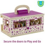 Breyer Unicorn Magic Wooden Carry Stable Playset w/ 6 Unicorns