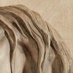 Touch of Class Loving Horses Table Sculpture Tan - Light Brown - Made of Resin - Display Decor for Horse Lovers Bedroom, Living Room - Animal Head Bust Statues - Nuzzling Equine