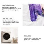 HommomH 50"x60" Horse Blanket with Purple Lavender, Super Soft Fleece Throw Blankets for Girls