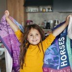 Qotuty Horse Gifts for Girls Women Blanket 50"x60", Cowgirl Equestrian Gifts Stuff Equipment for Horse Lovers for Birthday/Christmas Throw Blanket