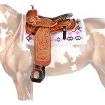 Breyer Traditional Cimarron Western Pleasure Saddle (1:9 Scale), 6.5"L x 7.875"H H
