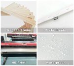 KUNHAAH Wall Art Canvas Painting Running Horse 1 Piece Symbolizes Success and Power Abstract Artistic Background Picture Poster Print Framed and Stretched Ready to Hang for Living Room Bedroom