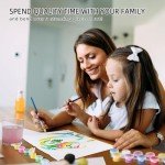 Maomaomi Paint by Numbers DIY Acrylic Painting Kit for Kids & Adults Beginner – 16" Wx20 L Colorful Horse Head Pattern