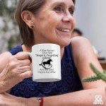A Wise Woman Once Said Forget It I’m Getting A Horse And She Lived Happily Ever After Horse Lover Equestrian Gifts For Women From Mom Dad Friends Ceramic Mug 11 oz White