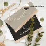 HRQKO Southwestern High Class Place Act Respectable Poster Hanger Frame, Western Wall Art, Modern Cowboy Wall Art with Wooden Frames, Horse Wall Hanging Banner Decor for Dorm Home Office, 12x16 Inch