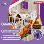 Schleich Horse Club - 97PC Riding Center Horse Toy Playset with Rider, 2 Horses, Barn and Farm Figurine Accessories for Girls and Boys - Interactive Play Figures - Realistic Kids Toys Ages 5+ - 42344