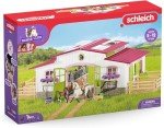 Schleich Horse Club - 97PC Riding Center Horse Toy Playset with Rider, 2 Horses, Barn and Farm Figurine Accessories for Girls and Boys - Interactive Play Figures - Realistic Kids Toys Ages 5+ - 42344