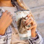 SANDJEST 20oz Stainless Steel Insulated TumblerHorse Tumbler 20oz Stainless Steel Insulated Coffee Travel Mug Cup for Women Girls Horse Gifts for Birthday Christmas Mothers Day