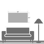 cozy country Rustic Horses Wall Art Decor: Western Farm Equine Canvas Picture Wild Animals Walking on Empty Grassland Farmhouse Ponies Portrait Painting Artwork for Living Room Bedroom 48" x 24"