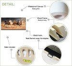 LevvArts - Large Size Running Horse Canvas Wall Art,Wild Animal Picture Print on Canvas,Framed Gallery Wrapped,Modern Home and Office Decoration,-24"x48"