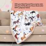 Horse Blanket - 50x60 Inch Luxuriously Soft Horse Throw Blanket - Most Beloved Horse Gifts for Girls, Women, and Horse Lovers Everywhere