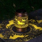 kyoryuger Horse Solar Lanterns Outdoor Horse Gifts for Women Mom Grandma, Horse Lovers Gifts, Birthaday for Mom Metal Decorative Lanterns for Yard Patio Lawn Solar Garden Decor