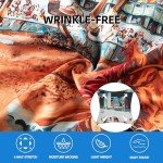 Men's Hawaiian Shirt for Men Wrinkle Free Casual Printed Beach Shirt, Vintage Horse Racing Watercolor Men's Casual Button Down Shirts Regular Fit Short Sleeve Holiday Summer Shirts for Men, L