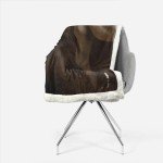 AILONEN Horse Theme Fleece Sherpa Blanket,Printed Pattern Horse Throw Blanket, 59 x 47 Inches Blanket,Cozy Soft Animal for Kids Boys Girls,Blanket for Bed Couch Decor