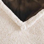 AILONEN Horse Theme Fleece Sherpa Blanket,Printed Pattern Horse Throw Blanket, 59 x 47 Inches Blanket,Cozy Soft Animal for Kids Boys Girls,Blanket for Bed Couch Decor