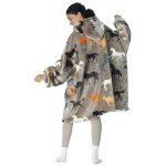 Tirrinia Wearable Blanket Oversized Hoodie for Adults, Horse Print Gift Sherpa Sweatshirt, as for Family & Friend. One Size Fits All