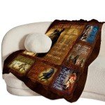 jerkboo Horse Blanket Throws Horse Gifts Christian Horse Throw Blanket for Girls Women Kids Adults Soft Warm Cozy Fleece Blanket for Couch Sofa ​Bed 50""x40""