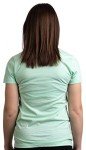 Ann Arbor T-shirt Co. Just a Girl who Loves Horses | Cute Girl Riding Rider V-Neck T-Shirt for Women-(Vneck,S) Mint