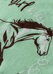 Ann Arbor T-shirt Co. Just a Girl who Loves Horses | Cute Girl Riding Rider V-Neck T-Shirt for Women-(Vneck,S) Mint