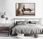 Farmhouse Horse Wall Art Vintage Rustic Horse Posters Prints Brown Horses Canvas Gallery Painting Horse On Couch Western Style Pictures For Living Room Office Bedroom Wall Decor Unframed