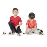 Melissa & Doug Pasture Pals - 12 Collectible Horses With Wooden Barn-Shaped Crate - Toy Horses, Horse Figures For Kids Ages 3+
