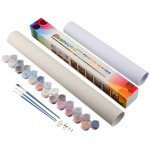 Maomaomi Paint by Numbers DIY Acrylic Painting Kit for Kids & Adults Beginner – 16" Wx20 L Colorful Horse Head Pattern