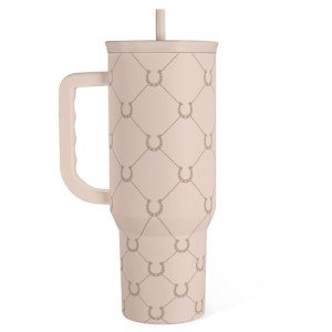 SANDJEST Horse Tumbler with Handle, Insulated Cup Stainless Steel Travel Mug Cup, Gifts for Women Girl, Equestrian Gift for Birthday Christmas, 40oz