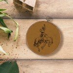 KSDUT Western Cowboy Horse Wall Art Decor - Brown Bucking Southwestern Wall Art Canvas Frame Hanging Prints, Mid Century Modern Wall Art Decor for Home Bedroom Dorm Decorations 10"x10"