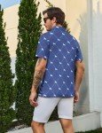Horse Racing Shirt Mens Golf Shirt Funny Polo Shirts Short Sleeve Golf Polo Shirts Horse Gifts Print Shirts Blue XL