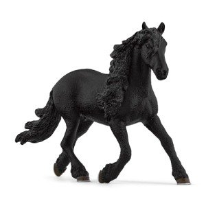 Schleich Horse Club - 6" Frisian Stallion - Hand-Painted Collectable, Realistic Toy Horse Figurine for Girls and Boys. Durable Educational Figure for Fun Imaginative Play. Kids Toys Ages 5+