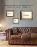 KBKBART Gold Framed Vintage Wall Art, Vintage Horse Painting Farmhouse Decor, Rustic Antique Equestrian Art Prints Wall Decor, Western Animal Picture Wall Hanging Decor for Living Room, Bathroom, Office, Bedroom(12"x16")