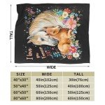 Horse Blanket Horse Gifts Soft Cozy Horse Plush Throw Blanket Super Warm Fleece Fuzzy Bedding Blanket for Kids Girls Boys Women Bed Decor Stuff 40"X50"
