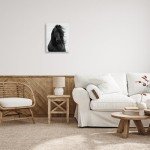 Stupell Industries Black Stallion Horse Portrait Soft Grey Sky Photography, Design by Carol Walker Canvas Wall Art, 16 x 20