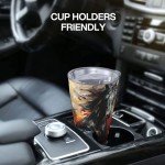 Xinvast Horse Tumbler Vacuum Insulated Water Bottle Stainless Steel Insulated Coffee Travel Mug For Girl Women 20oz