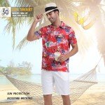 Golf Shirts for Men Dry Fit Moisture Wicking Casual Red USA Flag Riding Horse Print Collared Mens Golf Polo Shirts for Men Short Sleeve Golf Polos for Men, X-Large