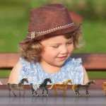 PREXTEX Plastic Horses Party Favors, 32 Count (All Different Horses in Various Poses and Colors) Best Toy Gift for Boys