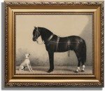 ASTRDECOR Classic Horse Wall Art Prints, Vintage Rustic Farmhouse Country Wall Decor, Vintage Western Canvas Prints, Antique Picture Frame Oil Painting for Living Room, Office, Bedroom - 9x12In
