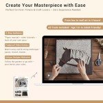 zenoco Horse String Art Kit for Adults, Teens & Women, All-Inclusive DIY Craft Kit for Beginners to Advanced Crafters - Unique Crafts Gift for Wall Decor & Mindfulness Art Projects (12" x 12")