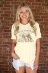 Western Cowgirl Shirt Wild Flowers Wild Horses Shirt Vintage Country Concert Shirt Rodeo Graphic Tee