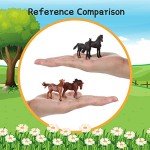 12 Pieces Horse Foal Toy Figures Realistic Horse Toy Miniature Horses Toys Kids Toddlers Horse Playset Horse Party Favors Educational Toy for Club Cake Topper Christmas Birthday Supplies