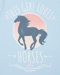 The Children's Place,Short Sleeve Graphic T-Shirt 2-Pack,Boots Bows & RODEOS/This Girl Loves Horses,Medium (7/8)