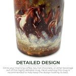 Rivers Edge Products Horse 3D Ceramic Coffee Mug with Handle, 15 Ounces, Espresso Cups and Coffee Cups Ceramic, Perfect for Coffee, Expresso, Latte, or Tea, Horse Scene