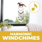 Dawhud Direct 24-inch H Galloping Horse Wind Chimes for Outside Unique Horse Galloping Windchimes Outdoor Decorations Garden Decoration, Gift for Women, Mom, Grandma, Unisex