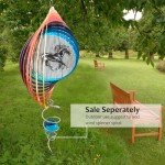 Aoedelyart 3D Animations Horse Wind Spinner for Yard and Garden,12Inch Wind Spinners Outdoor Horse Memorial Gift for Women Mom Grandma Wife,Garden Decor Metal Kinetic Yard Art Wind Sculpture