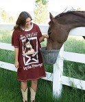 Lazy One Nightshirts for Women, Cute Nightgown for Women, Animal Designs, Horse (Unstable in The Mornings, One Size)