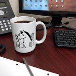 ThisWear Horse Mug Buck Off Funny Horse Mug Horse Lover Gifts Middle Finger Coffee Mug Horse Owner Gifts Gift 15-oz Coffee Mug Tea Cup 15 oz White