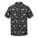 Zando Funny Mexican Shirts for Men Short Sleeve Button Down Hawaiian Shirt Tropical Cinco De Mayo Shirt Beach Vacation Fiesta Shirt Costume Casual Cinco De Mayo Outfit Lake Blue Horse Shirt Medium