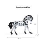UANDME 8PCS Big Mare and Stallion Toy Figures, Plastic Horse Figurines, Animal Toys for Girls and Boys, Club Cake Topper Party Decoration