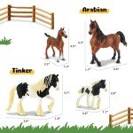 Zippytots Horse Figurine Set -10 PCS Realistic Horse Figure Toys for Toddlers -Educational Gift for Kids-Perfect Party Favors-Animal Figure Learnig Toys